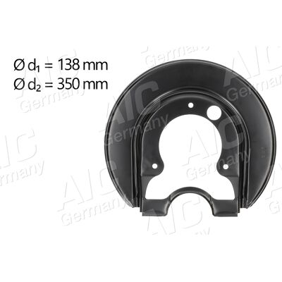 AIC Bremscheiben Schutzblech - Hinterachse links - 90-260mm AIC Bremscheiben Schutzblech - Hinterachse links - 90-260mm