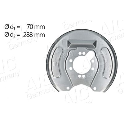 AIC Spritzblech Bremsscheibe - Verzinkt - Hinten Rechts - M814871, MB928791 AIC Spritzblech Bremsscheibe - Verzinkt - Hinten Rechts - M814871, MB928791