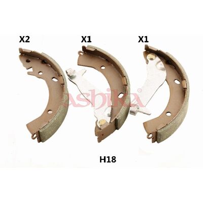 Ashika Bremsbacken Satz Hinterachse - Bremsbackensatz für Hyundai, Kia, 200mm, 32mm Ashika Bremsbacken Satz Hinterachse - Bremsbackensatz für Hyundai, Kia, 200mm, 32mm