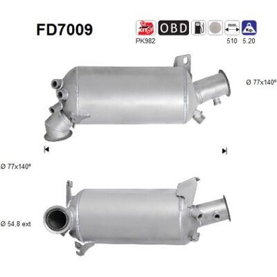 Volkswagen FD7009 Kordierit Partikelfilter - Filter für Transporter 5, Multivan 5 Volkswagen FD7009 Kordierit Partikelfilter - Filter für Transporter 5, Multivan 5