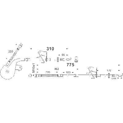 Ate Bremsschlauch - 24.5161-0775.3 Flexibel, M10x1 - Bremsleitung für Citroën Peugeot Ate Bremsschlauch - 24.5161-0775.3 Flexibel, M10x1 - Bremsleitung für Citroën Peugeot