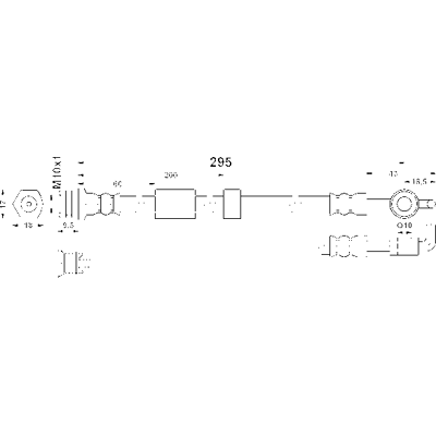 Ate Modell 24528802953 Flexibler Bremsschlauch - Bremsschlauch Ate Modell 24528802953 Flexibler Bremsschlauch - Bremsschlauch