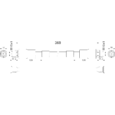 Ate Bremsenschlauch - Verschiedene VAG Teilenummer - 360mm - Vorderachse Ate Bremsenschlauch - Verschiedene VAG Teilenummer - 360mm - Vorderachse