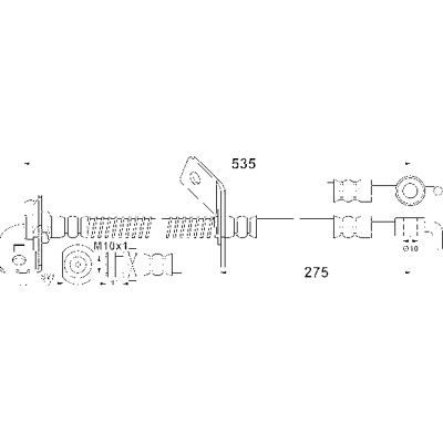 Ate Modell 24528605243 Flexibler Bremsenschlauch - Bremsenteil Ate Modell 24528605243 Flexibler Bremsenschlauch - Bremsenteil