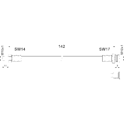 Ate Bremsenschlauch - 24.5112-0142.3 - Für Opel Corsa D Ate Bremsenschlauch - 24.5112-0142.3 - Für Opel Corsa D