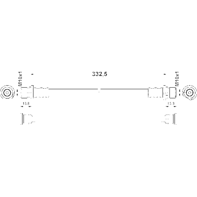 Ate Modell 24529-0332 Bremsenschlauch - Bremssystem Ate Modell 24529-0332 Bremsenschlauch - Bremssystem