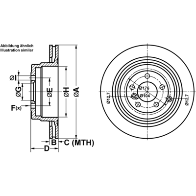 Land Rover Range Rover 3 - Belüfteter 20mm Bremsscheibe Land Rover Range Rover 3 - Belüfteter 20mm Bremsscheibe