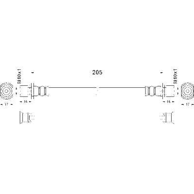 ATE 24.5235-0205.3 Bremsleitung - Bremssystemteil ATE 24.5235-0205.3 Bremsleitung - Bremssystemteil