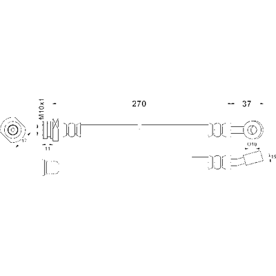 Ate Modell 245298-0270.3 Bremsschlauch - Bremsart Ate Modell 245298-0270.3 Bremsschlauch - Bremsart
