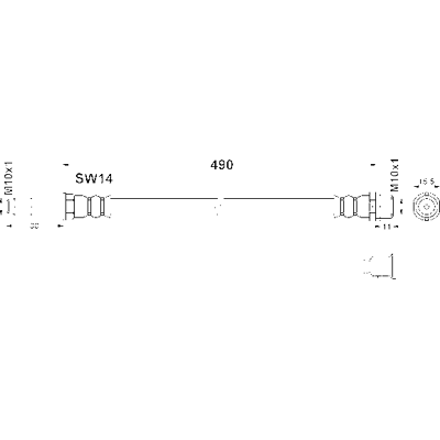 Ate Modell 24.5137-0490.3 Bremsenschlauch - Bremsenschlauch für Mercedes Sprinter Ate Modell 24.5137-0490.3 Bremsenschlauch - Bremsenschlauch für Mercedes Sprinter