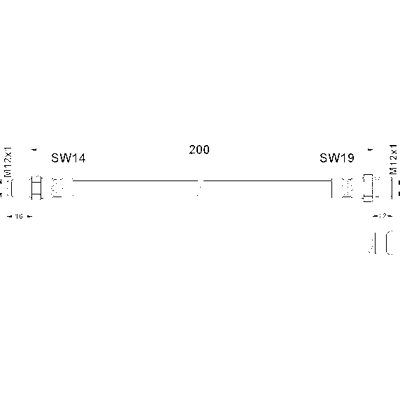 Ate Bremsleitung - Modell 207 1.8/206 D 2.2 - Bremsleitung Ate Bremsleitung - Modell 207 1.8/206 D 2.2 - Bremsleitung