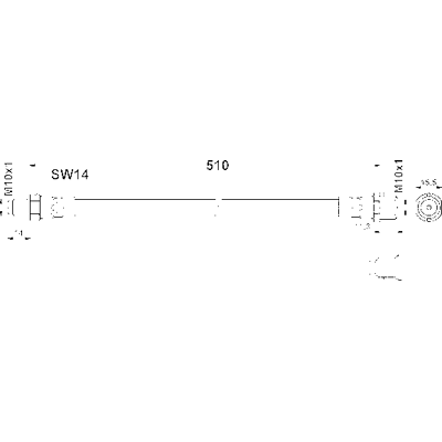 Ate Modell 83.6105-0510.3 Bremsleitung - Bremsleitung Ate Modell 83.6105-0510.3 Bremsleitung - Bremsleitung