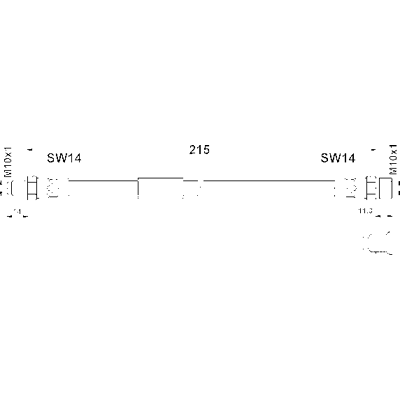 Bremsschlauch 83.6124-0218.3 - Bremsleitung Bremsschlauch 83.6124-0218.3 - Bremsleitung
