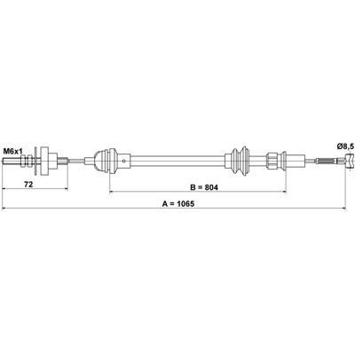 ATE 24.3728-2704.2 - Kupplungskabel für SEAT Ibiza, Córdoba, Inca ATE 24.3728-2704.2 - Kupplungskabel für SEAT Ibiza, Córdoba, Inca