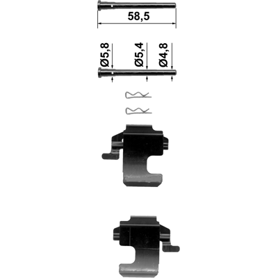 ATE Modell 13.046 Vordere Bremsbelag-Set - Bremssystem Zubehör ATE Modell 13.046 Vordere Bremsbelag-Set - Bremssystem Zubehör