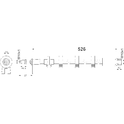ATE Bremsleitung M10x1, 526mm - Bremsleitung ATE Bremsleitung M10x1, 526mm - Bremsleitung