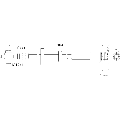 Ate Bremsschlauch - M10x1 Innengewinde - 380mm Länge - Für Audi A2 Ate Bremsschlauch - M10x1 Innengewinde - 380mm Länge - Für Audi A2