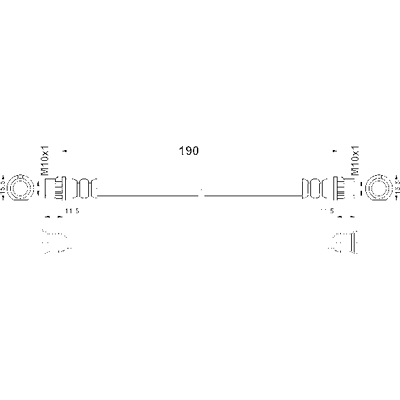 Ate Modell 24523901903 - Bremsschlauch für Citroën C-elysee, C3, C4, Peugeot 2008 Ate Modell 24523901903 - Bremsschlauch für Citroën C-elysee, C3, C4, Peugeot 2008