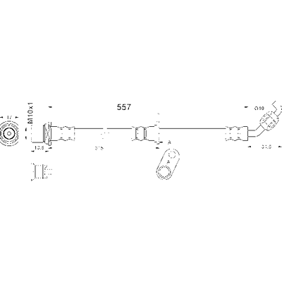 ATE 24.5265-0557.3 Flexibler Bremsschlauch - Bremsschlauch ATE 24.5265-0557.3 Flexibler Bremsschlauch - Bremsschlauch