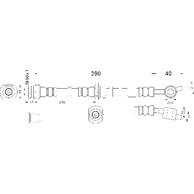 ATE Bremsenschlauch M10x1 - Brake Hose ATE Bremsenschlauch M10x1 - Brake Hose