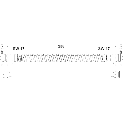 Hyundai Getz Bremsleitung - Hinterachse Links - 258mm Hyundai Getz Bremsleitung - Hinterachse Links - 258mm
