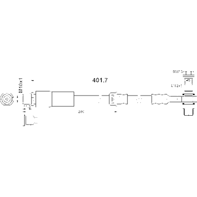 Fiat Bremsschlauch - M10x1, M12x1, 401,7mm - Bremsenschlauch Fiat Bremsschlauch - M10x1, M12x1, 401,7mm - Bremsenschlauch