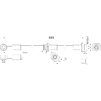 ATE 24.5281-0554.3 Flexibler Bremsschlauch - Bremssystem ATE 24.5281-0554.3 Flexibler Bremsschlauch - Bremssystem