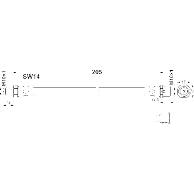 Bremsschlauch 83.6150-0206.3 für BMW Z4 - Bremsleitung Bremsschlauch 83.6150-0206.3 für BMW Z4 - Bremsleitung