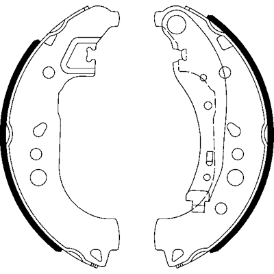 Ate Bremsbackensatz für Renault Twingo Smart Forfour - Hinterachse Ate Bremsbackensatz für Renault Twingo Smart Forfour - Hinterachse