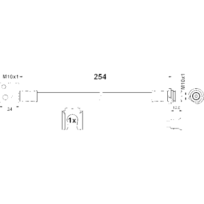 ATE 24527802543 Flexibler Bremsenschlauch - Bremsenschlauch ATE 24527802543 Flexibler Bremsenschlauch - Bremsenschlauch