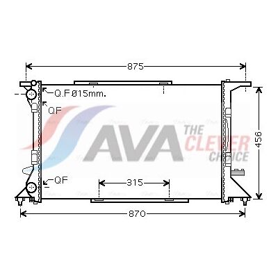 PRASCO AI2306 Aluminium Kühler für Audi A4 Q5 - Kühlsystem PRASCO AI2306 Aluminium Kühler für Audi A4 Q5 - Kühlsystem