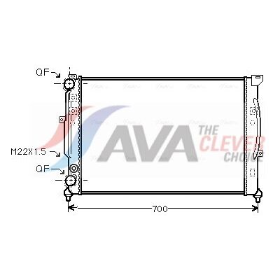 PRASCO AIA2123 Aluminium Kühler - Motor Kühlung - A6 C5, A4 B5 PRASCO AIA2123 Aluminium Kühler - Motor Kühlung - A6 C5, A4 B5