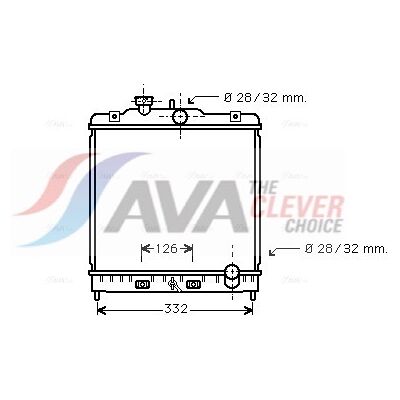 PRASCO HD2120 Aluminium Kühler für Honda Civic - Geschweißte Kühlrippen PRASCO HD2120 Aluminium Kühler für Honda Civic - Geschweißte Kühlrippen