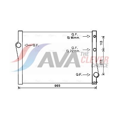 PRASCO BWA2471 Aluminium Kühler für BMW X5/X6 - Kühlsystem PRASCO BWA2471 Aluminium Kühler für BMW X5/X6 - Kühlsystem