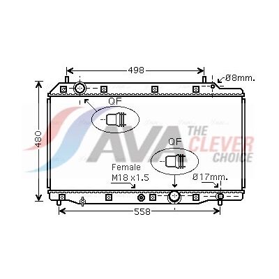 Ava Quality Cooling HD2215 Aluminium Kühler - Motorkühlung Ava Quality Cooling HD2215 Aluminium Kühler - Motorkühlung