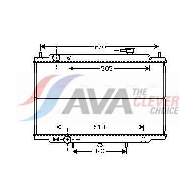 Ava Quality Cooling Kühler, Motorkühlung Dn2302 Für Nissan Ava Quality Cooling Kühler, Motorkühlung Dn2302 Für Nissan