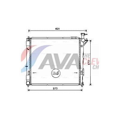 Hyundai HY2346 Aluminium Kühler - Kühlsystem Hyundai HY2346 Aluminium Kühler - Kühlsystem