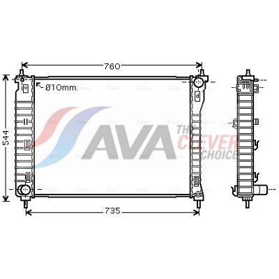 Ava Quality Cooling OLA2435 Aluminium Kühler - Kühlsystem Ava Quality Cooling OLA2435 Aluminium Kühler - Kühlsystem