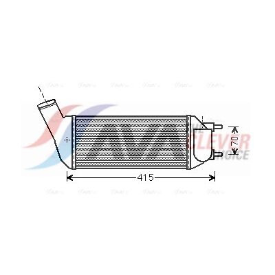 PRASCO PEA4341 Intercooler - Luft/Wasser, PEUGEOT 5008 3008 308, CITROËN C4 II Picasso PRASCO PEA4341 Intercooler - Luft/Wasser, PEUGEOT 5008 3008 308, CITROËN C4 II Picasso