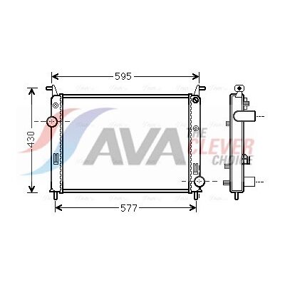 Ava - Ava Rad. - Fiat Palio 1.3 Jtd 03- - Kühler Ava - Ava Rad. - Fiat Palio 1.3 Jtd 03- - Kühler