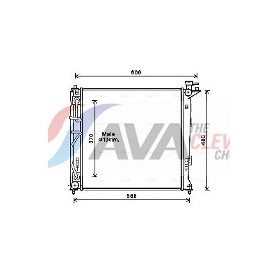 Hyundai HY2282 Aluminium Kühler - 485mm Länge, 468mm Breite - Kühlsystem Hyundai HY2282 Aluminium Kühler - 485mm Länge, 468mm Breite - Kühlsystem