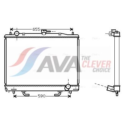 PRASCO MT2163 Aluminium Kühler für Mitsubishi Pajero 3 & 4 - Kühlersystem PRASCO MT2163 Aluminium Kühler für Mitsubishi Pajero 3 & 4 - Kühlersystem