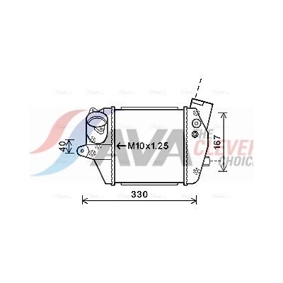 PRASCO MZA4243 Intercooler - Luftgekühlt, Aluminium, 62mm Tiefe PRASCO MZA4243 Intercooler - Luftgekühlt, Aluminium, 62mm Tiefe