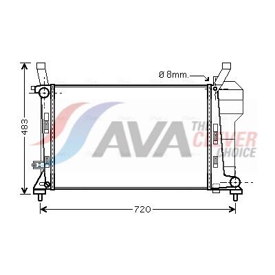 Ava Quality Cooling MSA2363 Kühler - Motorkühlung Ava Quality Cooling MSA2363 Kühler - Motorkühlung