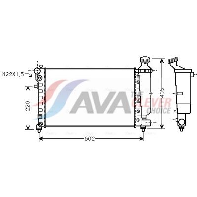PRASCO PEA2216 Kühler - Aluminium, 532mm, 322mm, 23mm - Radiator PRASCO PEA2216 Kühler - Aluminium, 532mm, 322mm, 23mm - Radiator