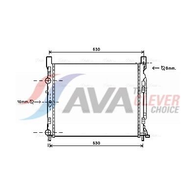 PRASCO RTA2470 Aluminium Kühler - Motor Kühlung PRASCO RTA2470 Aluminium Kühler - Motor Kühlung