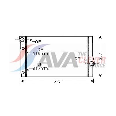 Ava Quality Cooling BW2410 Kühler - Motorkühlung Ava Quality Cooling BW2410 Kühler - Motorkühlung
