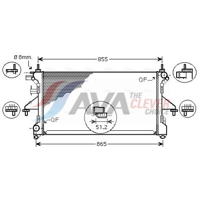 PRASCO FTA2399 Aluminium Kühler - Kühlsystem PRASCO FTA2399 Aluminium Kühler - Kühlsystem