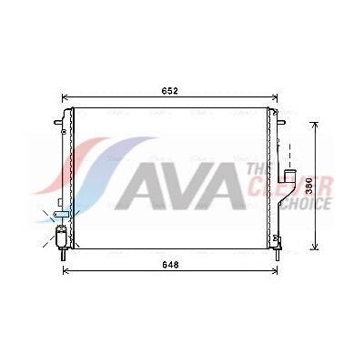 PRASCO RTA2478 Aluminium Kühler - Dacia, Renault, Duster, Sandero PRASCO RTA2478 Aluminium Kühler - Dacia, Renault, Duster, Sandero