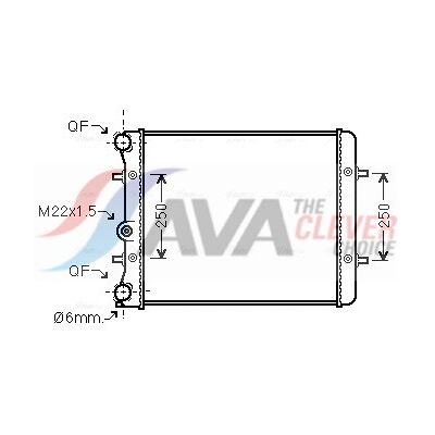 PRASCO VN2152 Aluminium Motorradiator - Kühlung PRASCO VN2152 Aluminium Motorradiator - Kühlung
